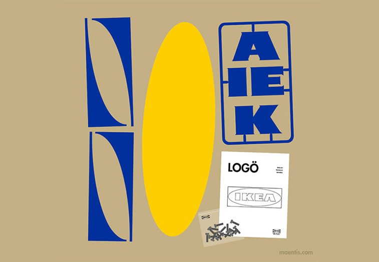 Logo design Universal Unbranding Project by Maentis (10) assemble IKEA logo