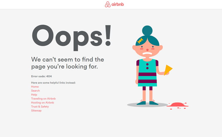 najbolja 404 greška airbnb