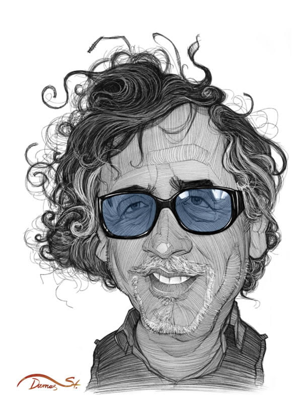 stavros damos illustration tim burton