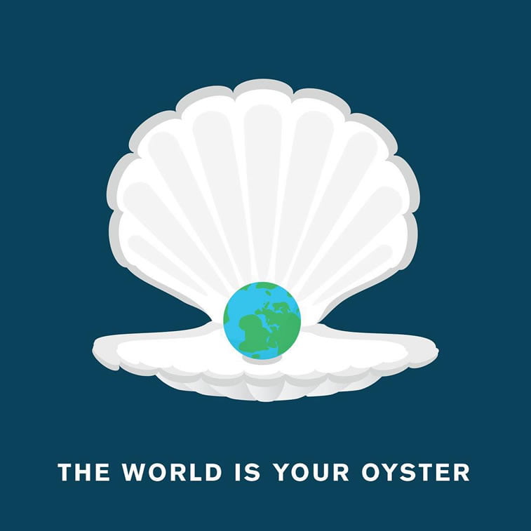 the world is your oyster