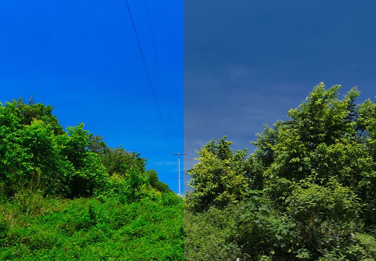 LAB color enhancement