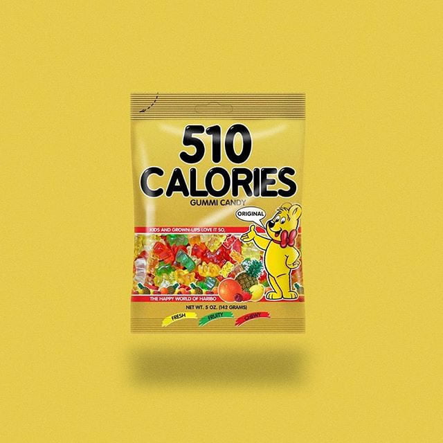 haribo gummy bears by calorie brands