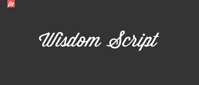 wisdom pisani font