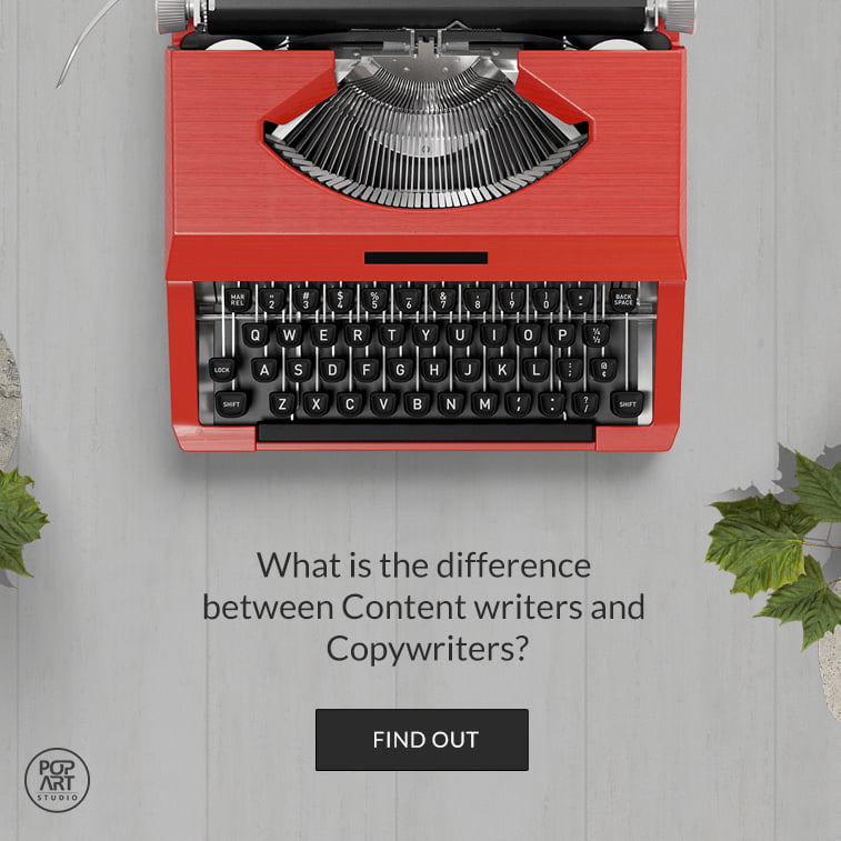 content writer vs. copywriter the difference