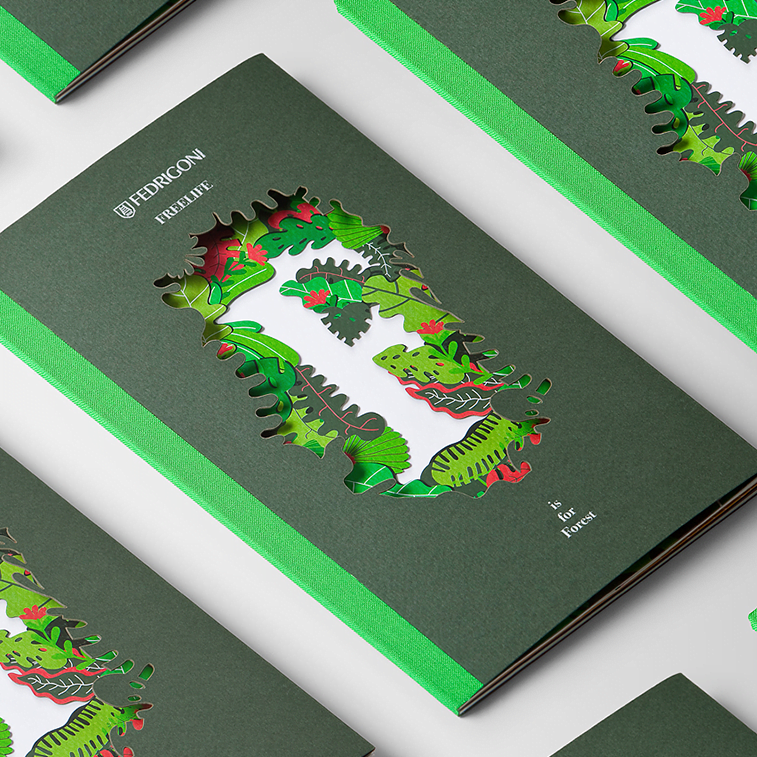 dizajn brošure sa odličnim ilustracijama: inspiracija projekat fedrigoni