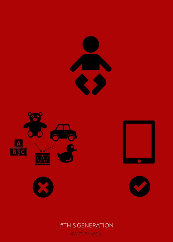 Satirical illustrations of THIS generation by Ajit Johnson