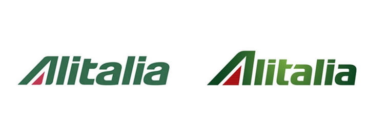 subtle and successful logo evolutions alitalia