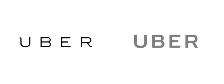 subtle and successful logo evolutions uber