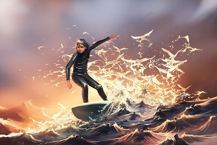 nature emerges from her slumber cyril rolando digital paintings