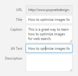 add image title and alt text