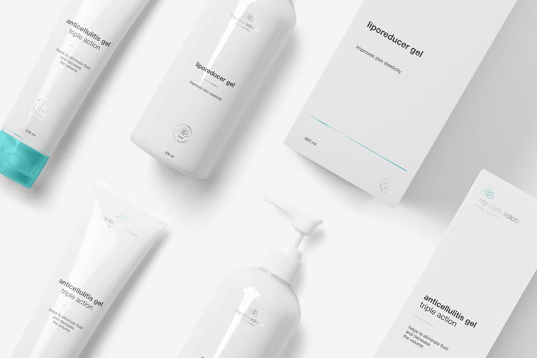 Packaging design for beauty products my care solution 1