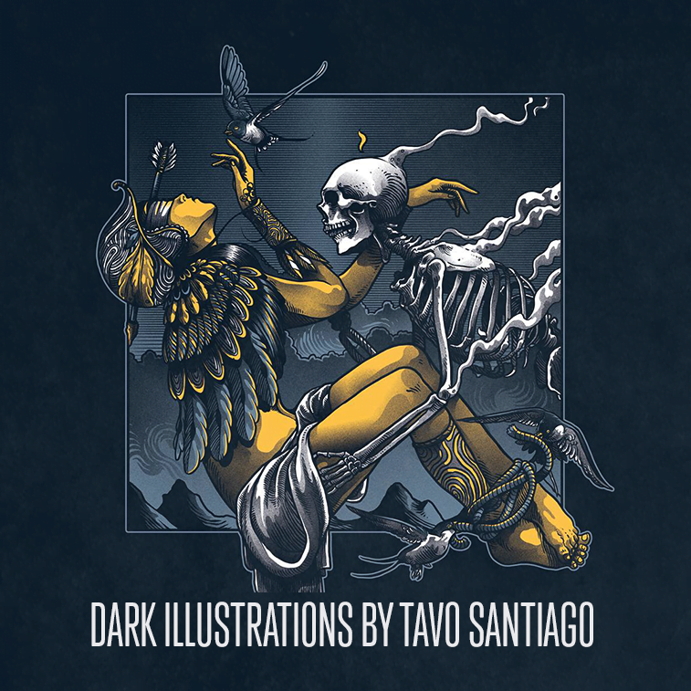dark illustrations by mexican tavo santiago 757