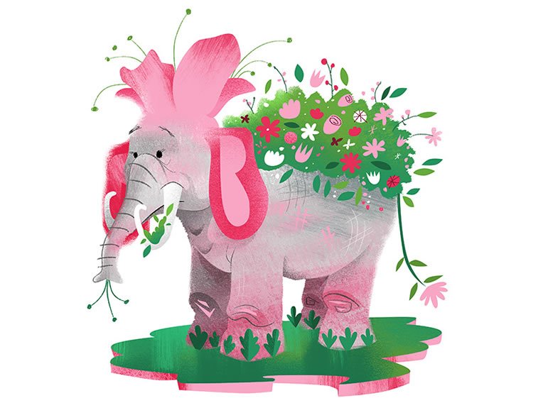 eleflower elephant+flower