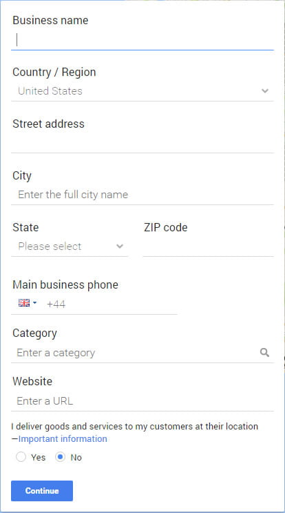 sign up for google my business