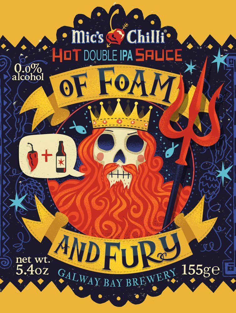 steve simpson illustrated packaging micks chilli 2