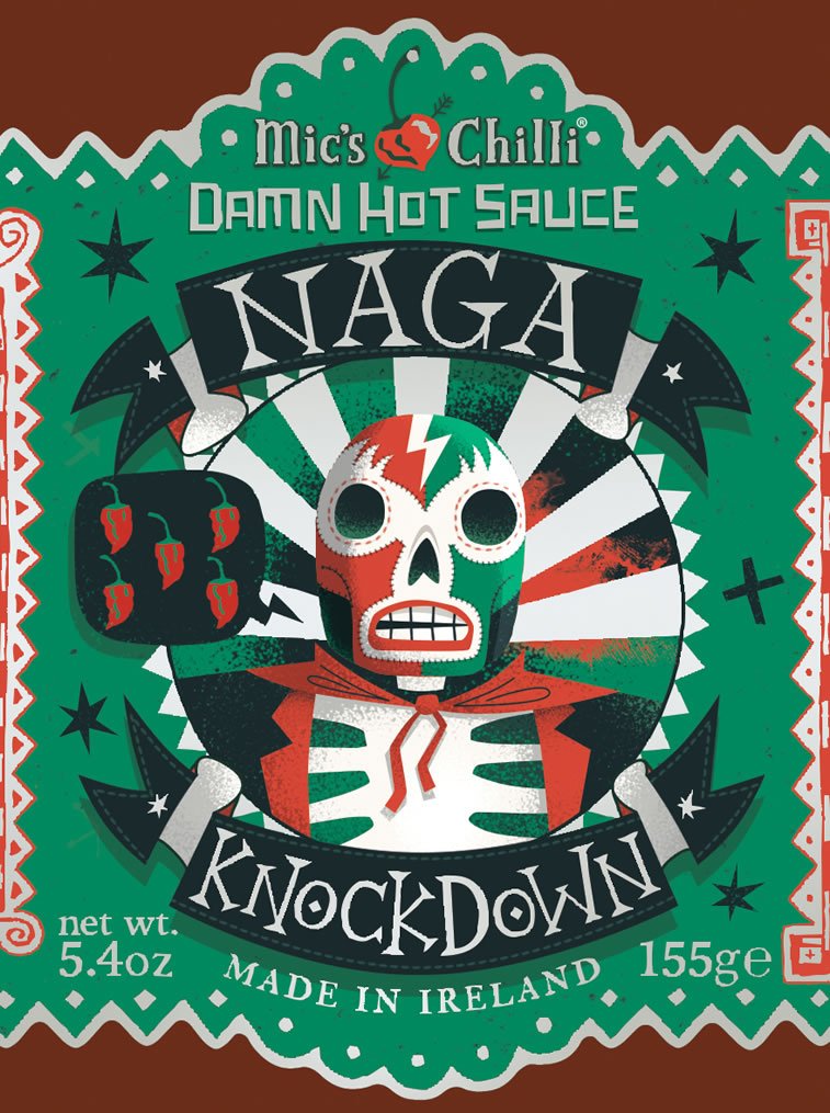steve simpson illustrated packaging micks chilli 4