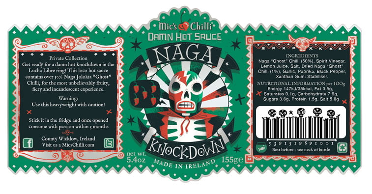 steve simpson illustrated packaging micks chilli 5