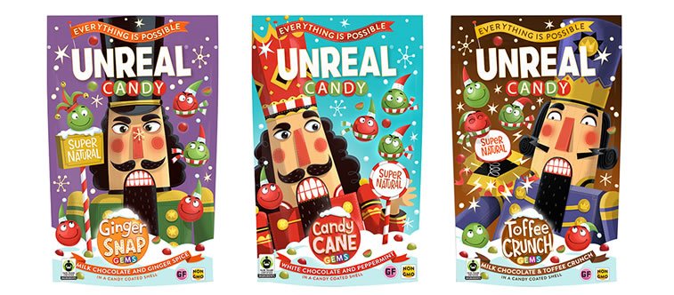 steve simpson illustrated packaging unreal candy 1