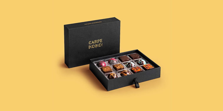 chocolate packaging design carpe koko