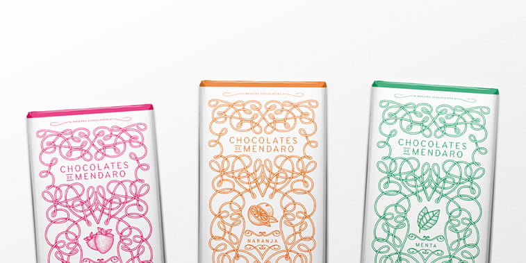 chocolate packaging design chocolates de mendaro