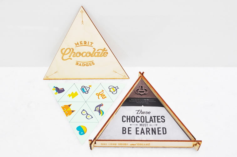 chocolate packaging design earning your merit