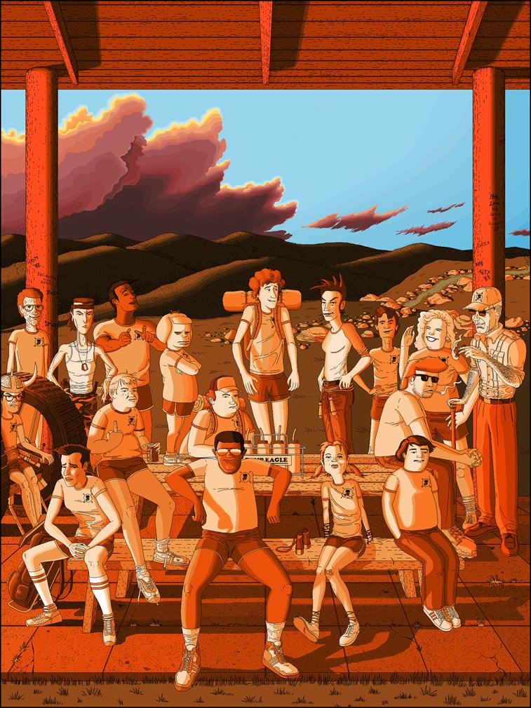 Detaljne ilustracije Patrika Hajnsa rađene u Pejntu 3