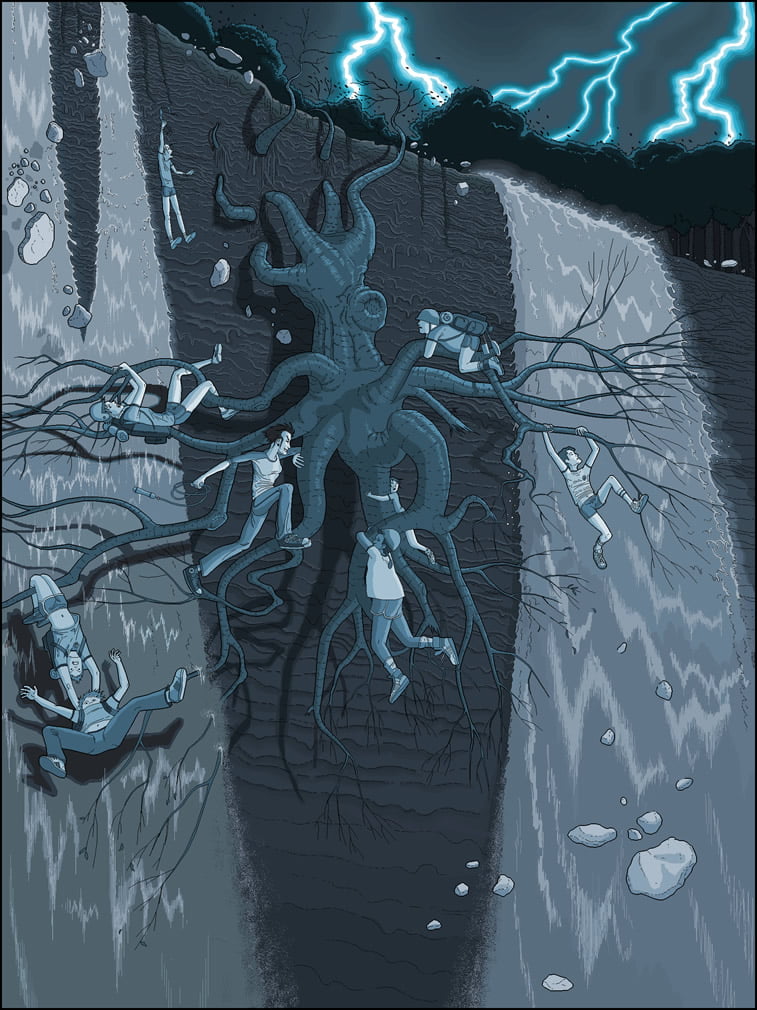 Detaljne ilustracije Patrika Hajnsa rađene u Pejntu 4