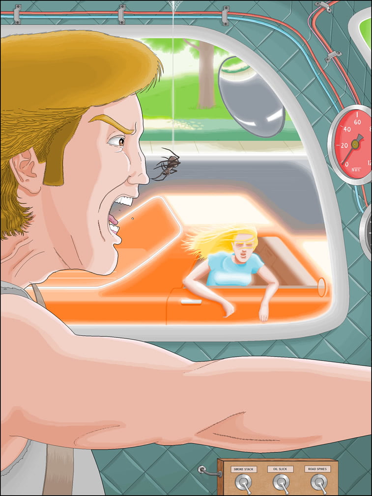 Detaljne ilustracije Patrika Hajnsa rađene u Pejntu 5