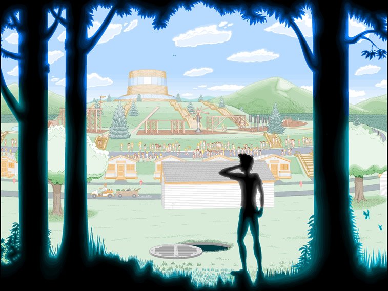 Detaljne ilustracije Patrika Hajnsa rađene u Pejntu 7