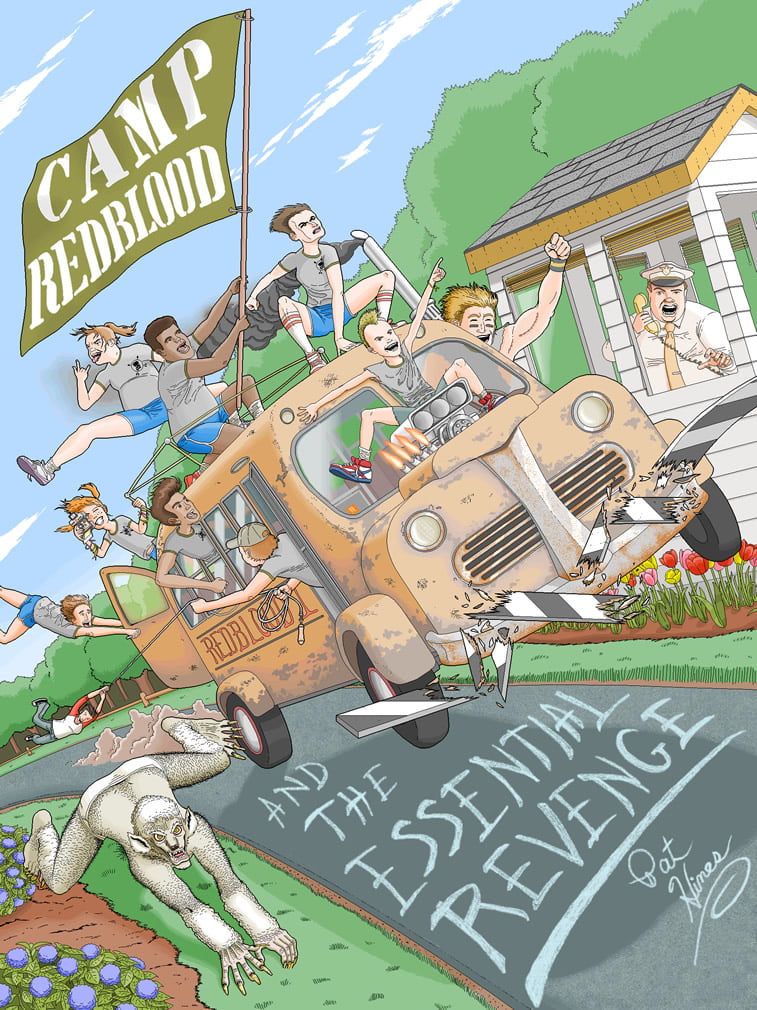 Detaljne ilustracije Patrika Hajnsa rađene u Pejntu 9