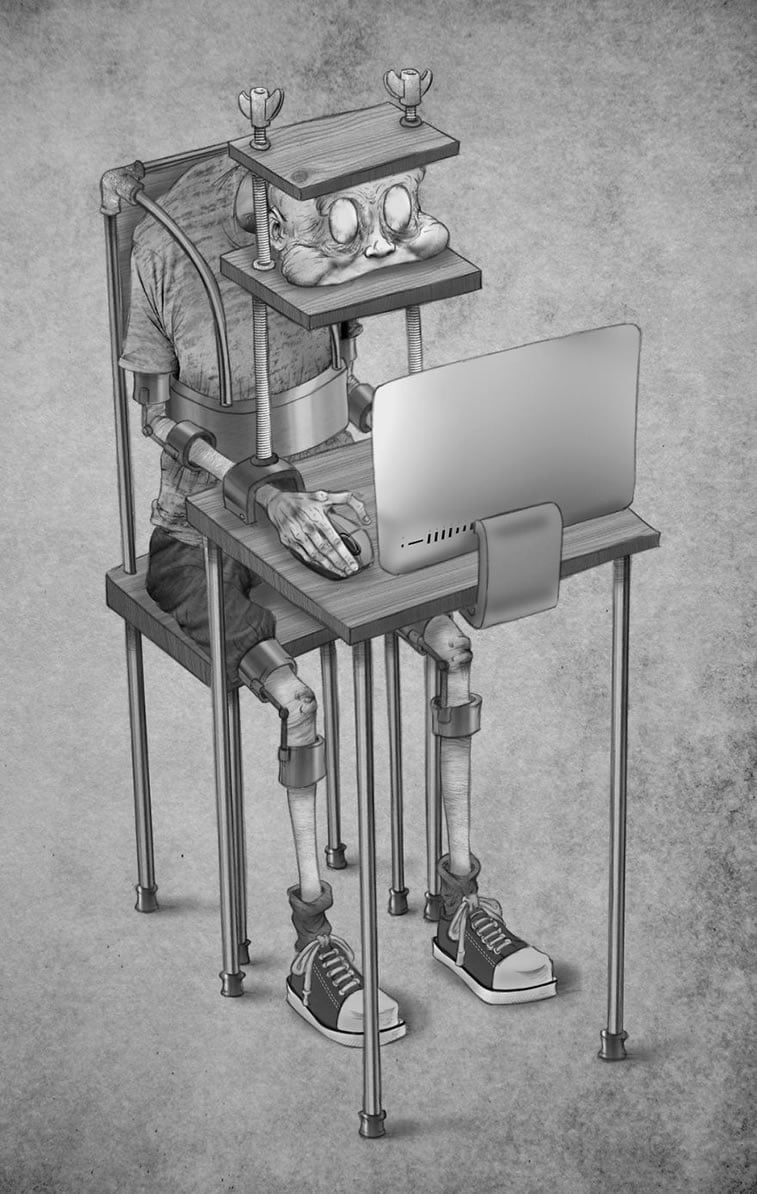 Al Margen's graphic criticism of today's society 16