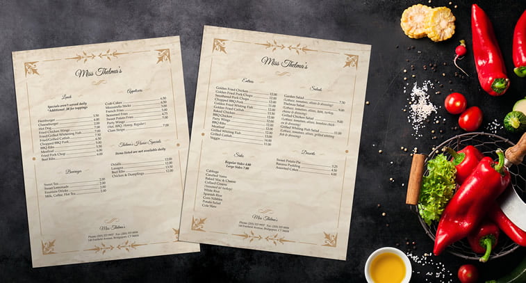 Restoranski meniji i jelovnici – 15 odličnih primera 11