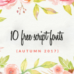 10 free script fonts (autumn 2017) 757