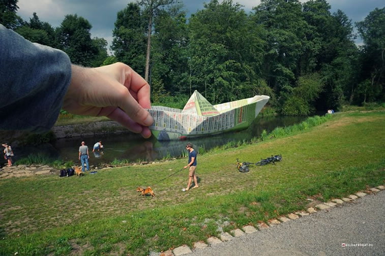 photo manipulation bildakrobat ship