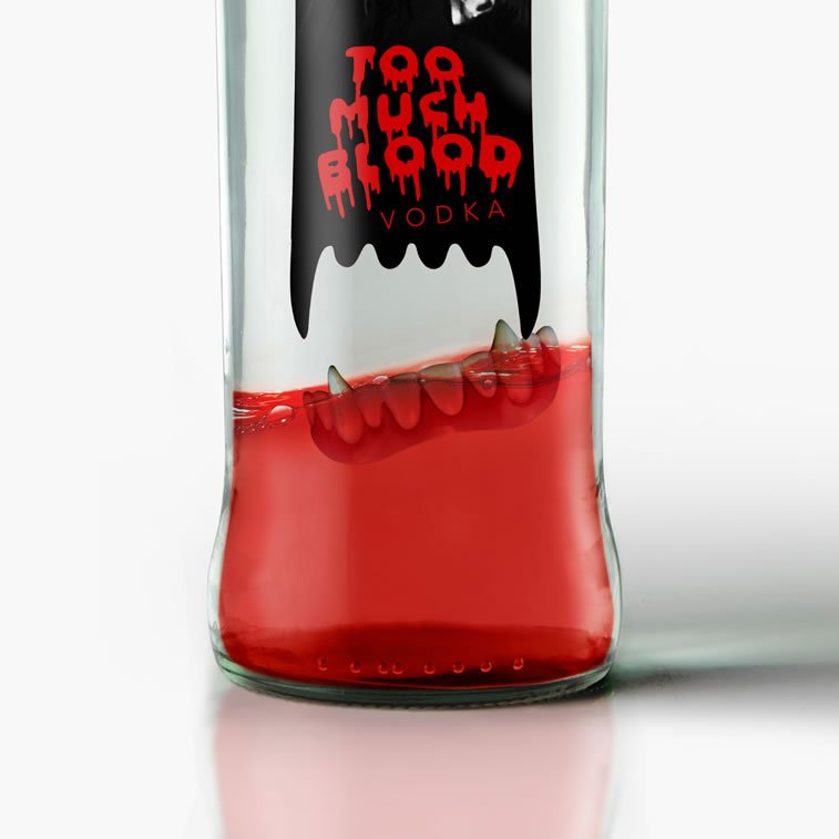 halloween packaging too much blood vodka 1