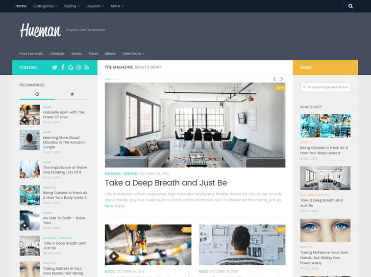 hueman wordpress theme