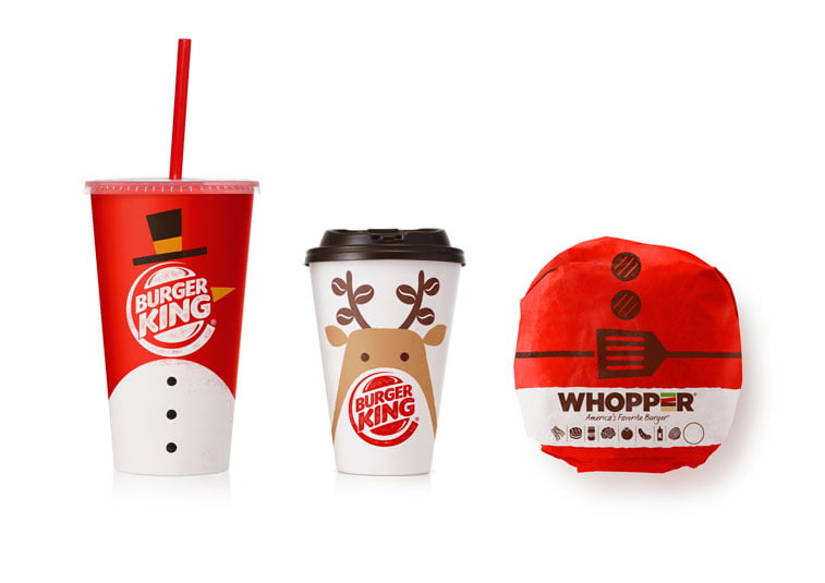 Burger King Christmas packaging design 3