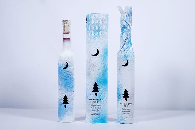 Moon Cherry Wine pacakging design 3