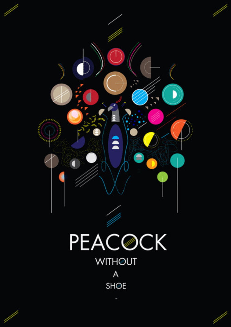 Graphic design peacock