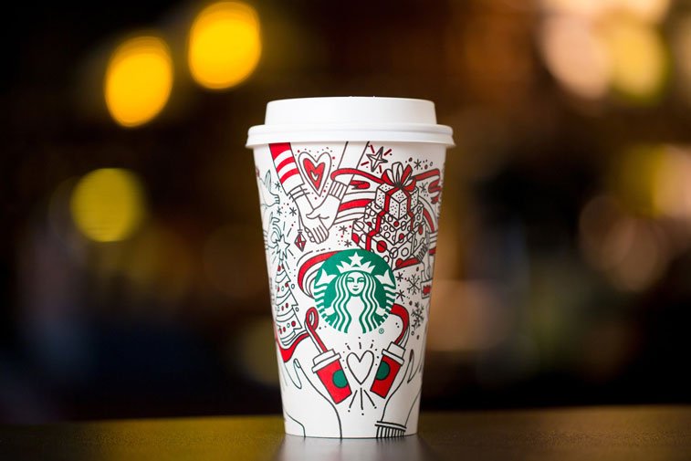 Starbucks cup Christmas package 1ging design 1
