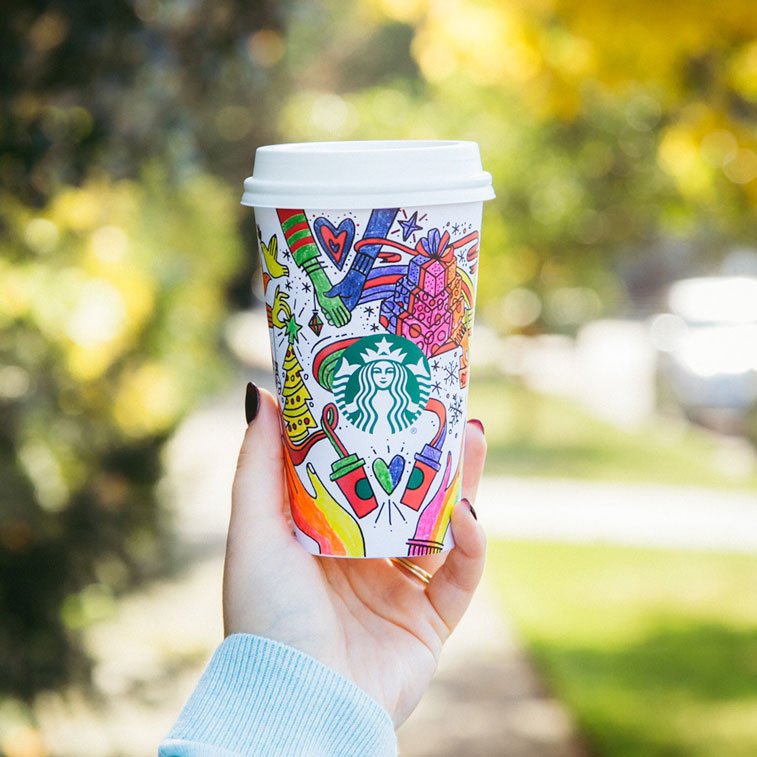Starbucks cup Christmas package 4
