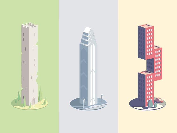 neon mob castle skyscraper modern building guilleaume 9