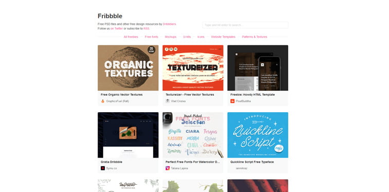 1 Fribbble besplatni vektori screenshot