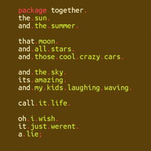 Code Poetry: Poems Written in Programming Languages