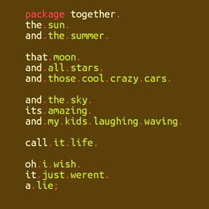 Code Poetry: Poems Written in Programming Languages