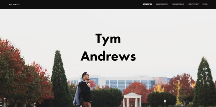 16 Tym Andrews portfolio vebsajt