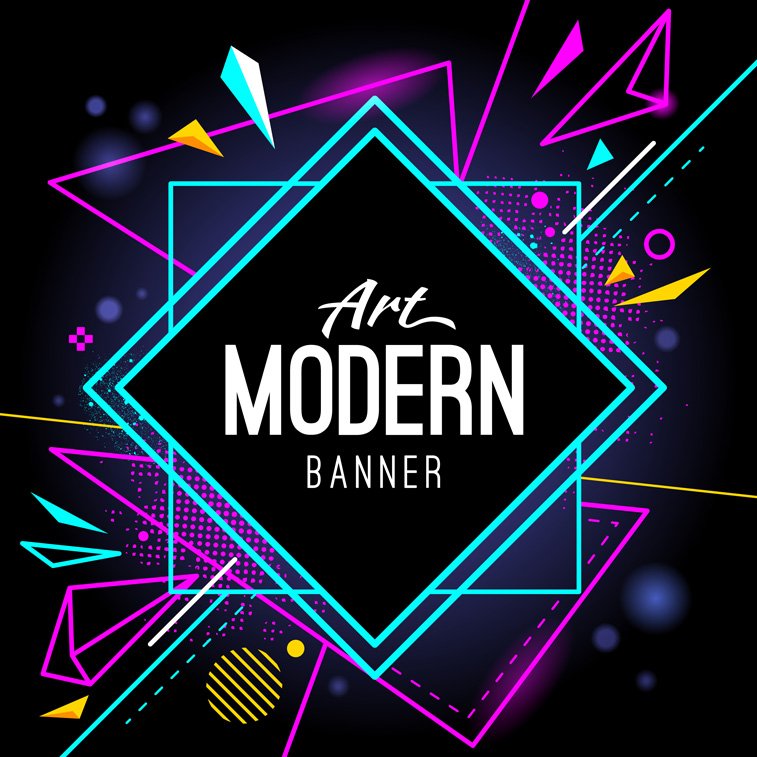 Geometry-Modern Banner by Sergey Kondakov Freepik