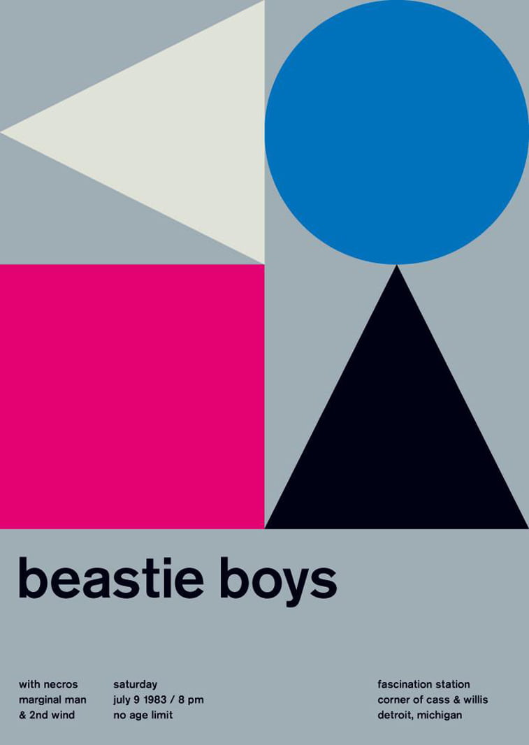 beastie boys 1 swissted poster