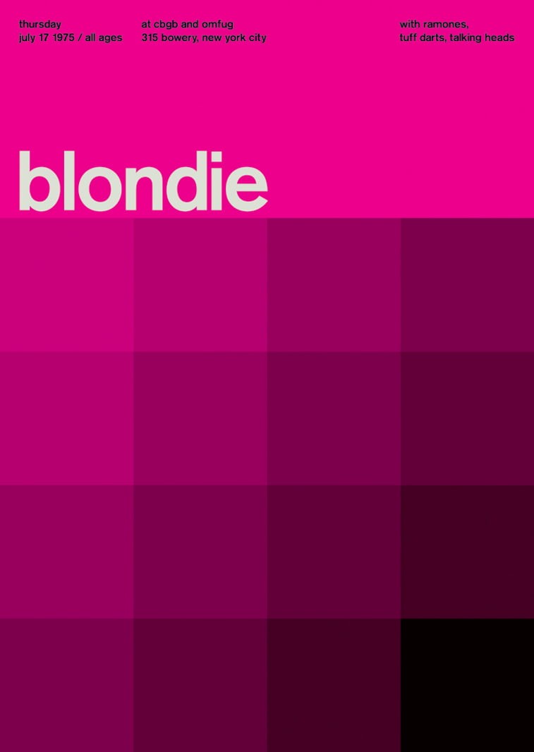 blondie swissted poster