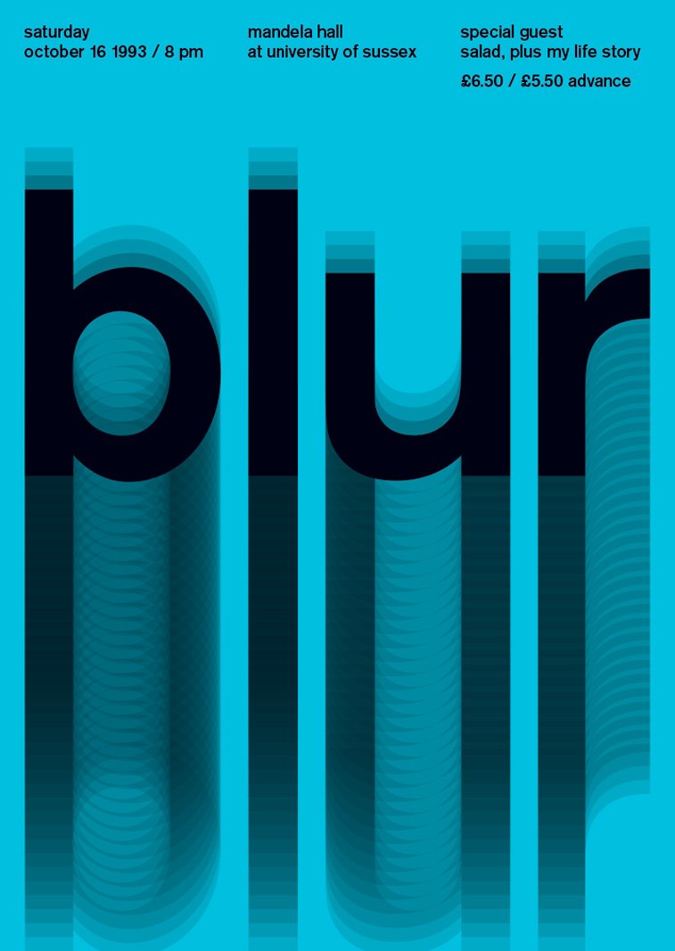 blur swissted poster